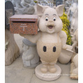 Fine Workmanship Garden Decoration Granite Pig Mailbox Sculpture